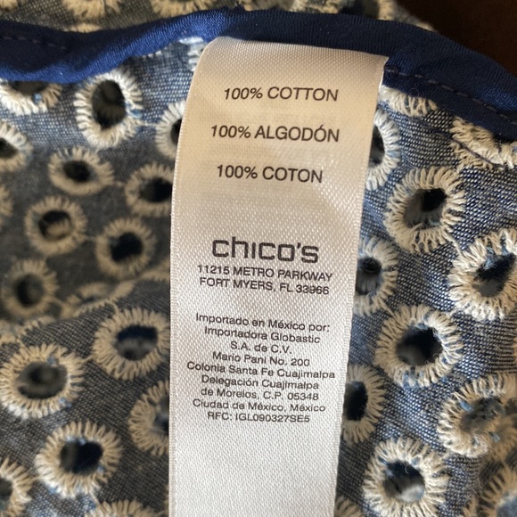 CHICO’S| Eyelet Blazer - Picture 5 of 11